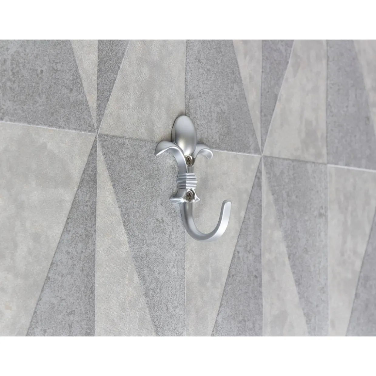Vaatekoukku Carrara 72 mm, samakki/mattakromi