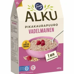 Vadelmainen kaurapuuro Fazer Alku 400 g