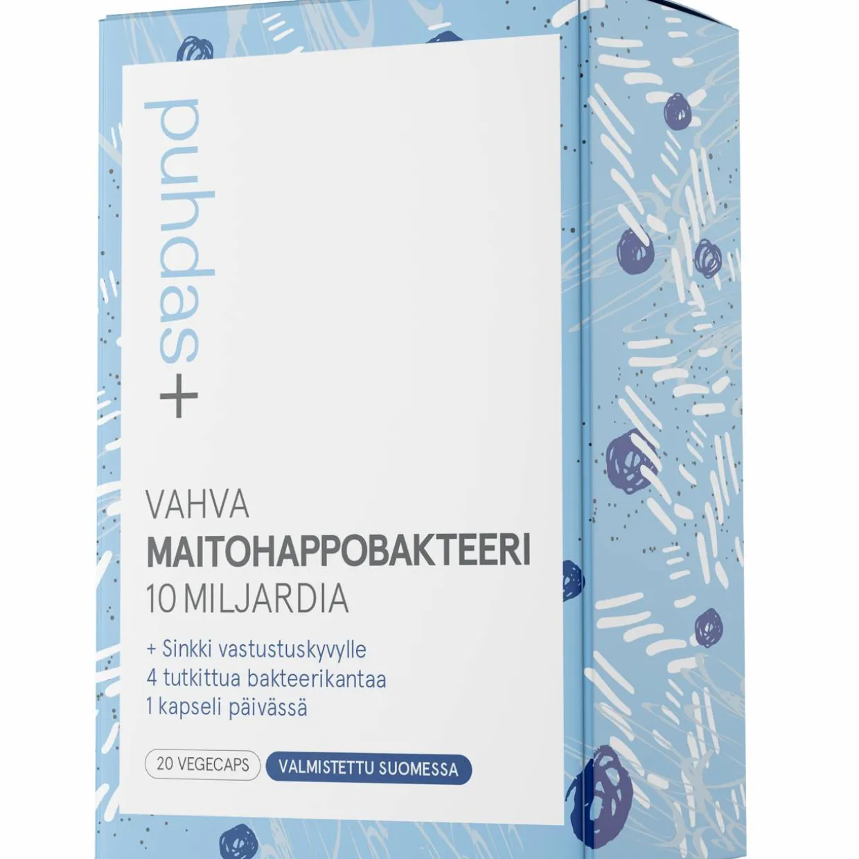 Vahva maitohappobakteeri Puhdas+ 20 kaps 10 miljardia