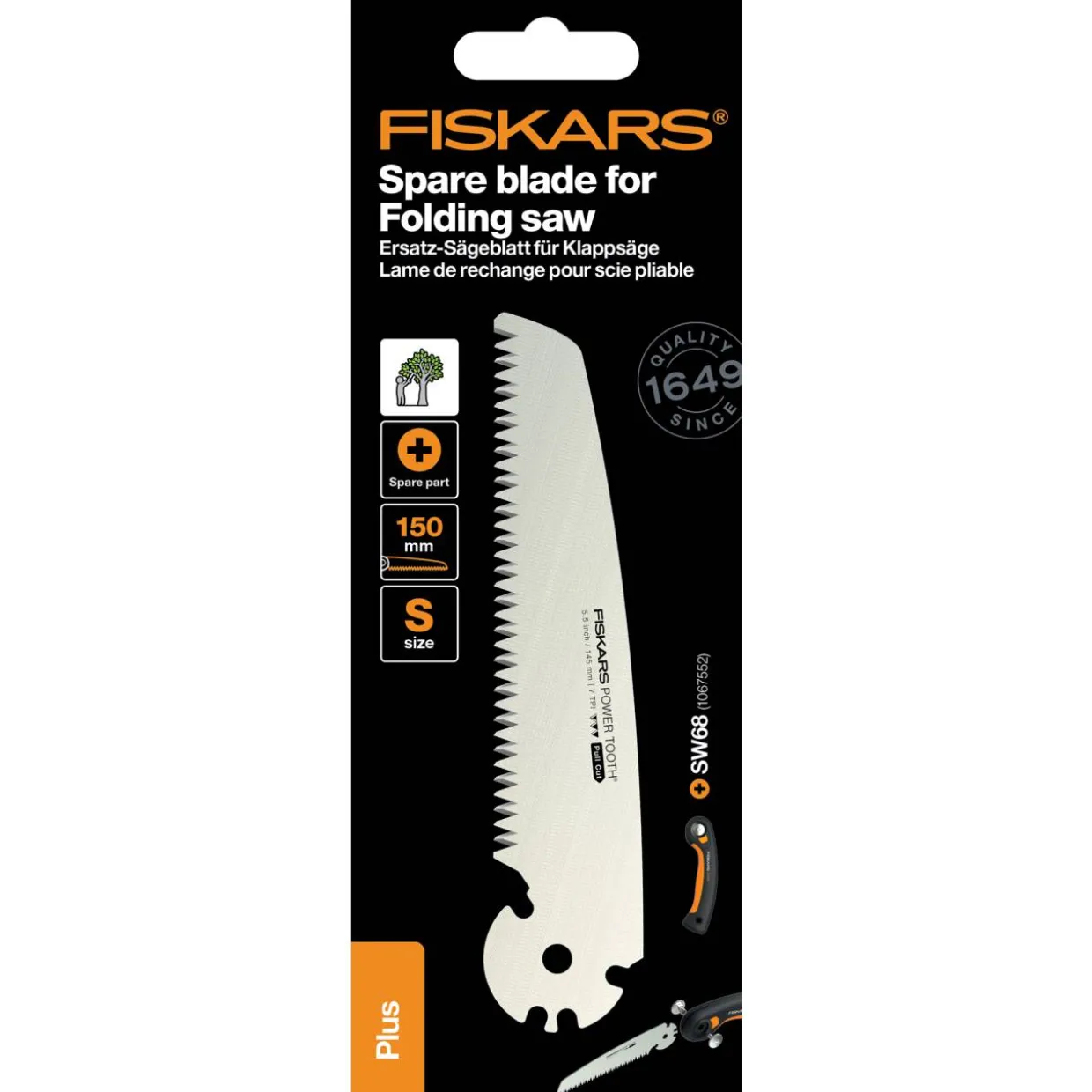 Vaihtoterä Fiskars Plus SW68 sahaan