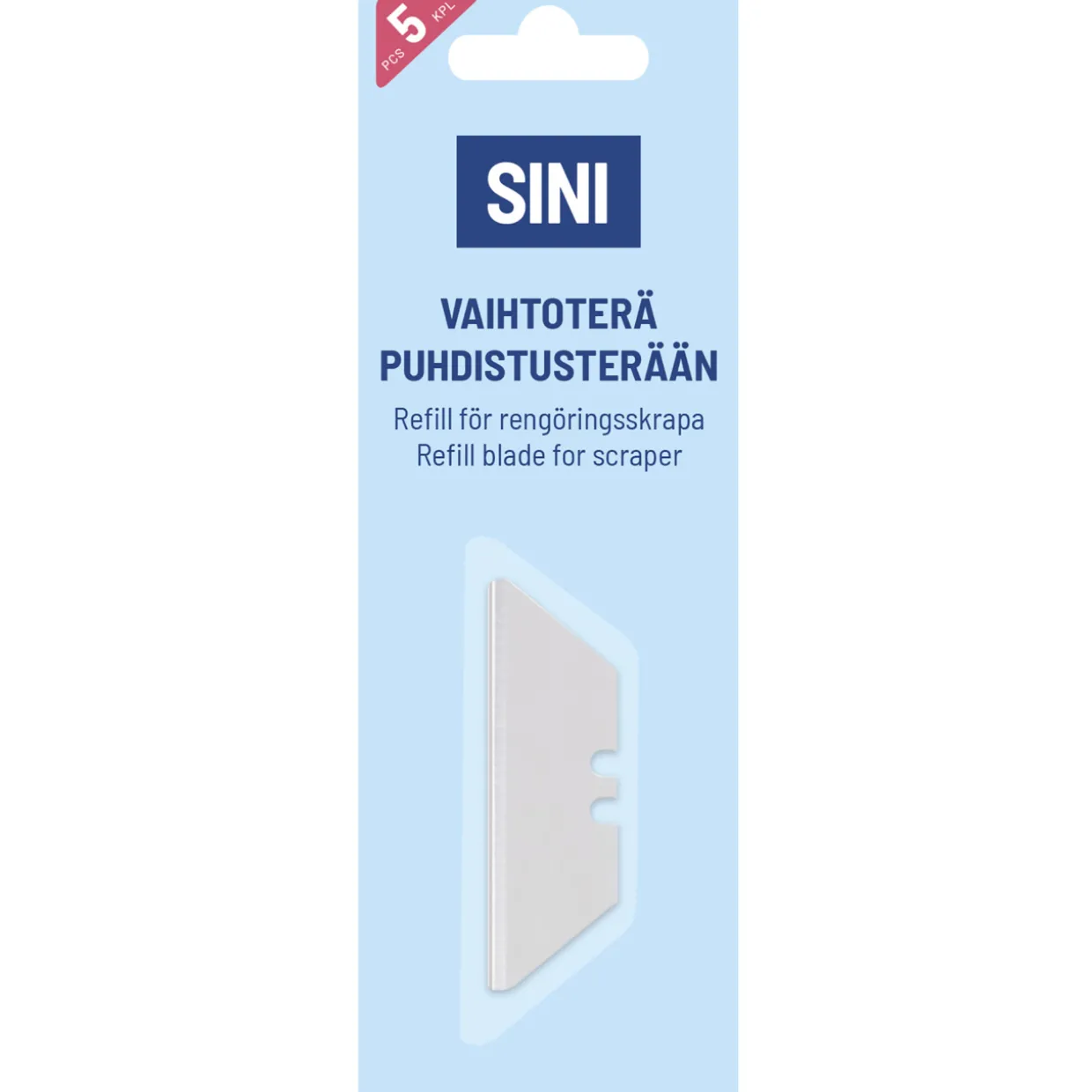 Vaihtoterä puhdistusterään Sini 5 kpl