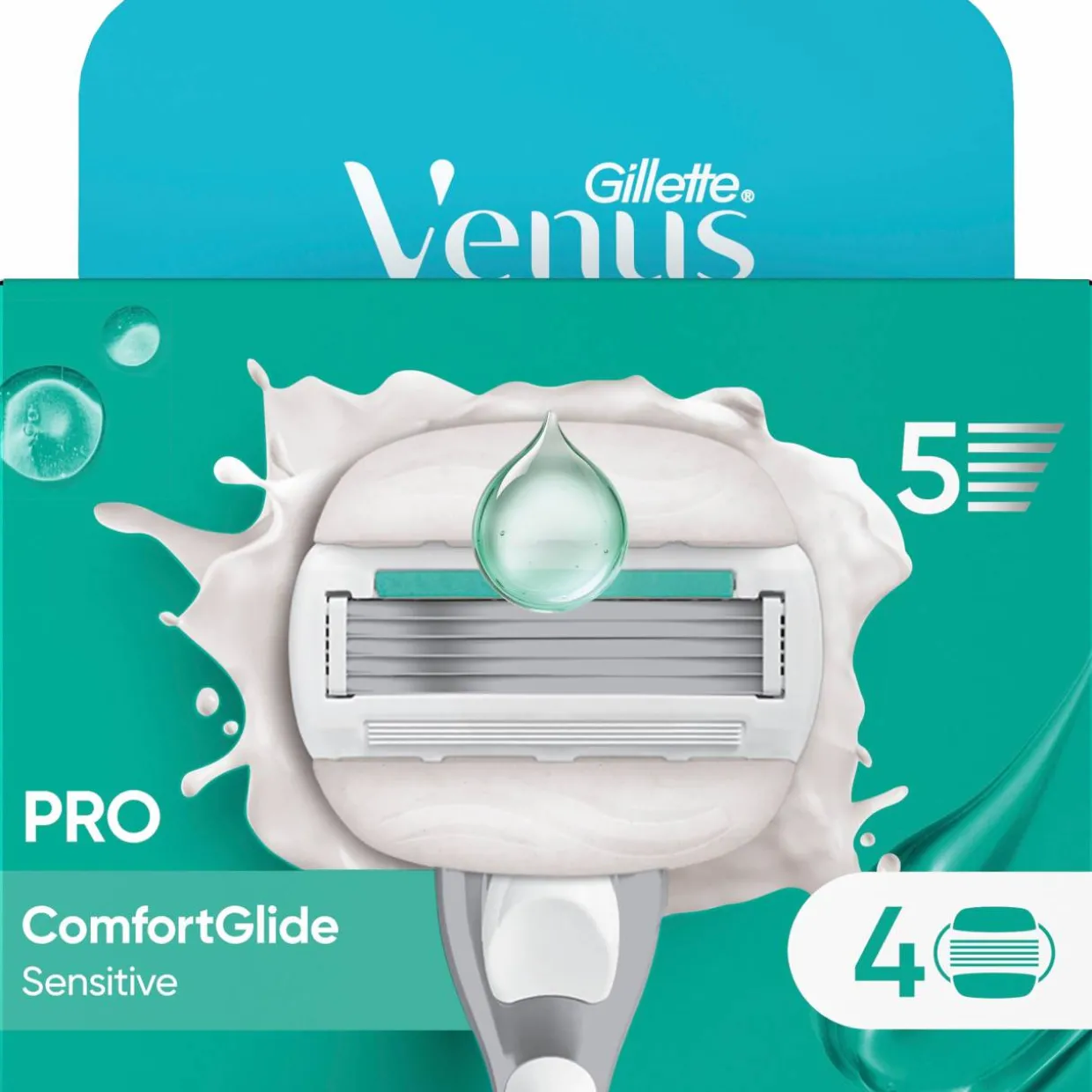 Vaihtoterä Venus 4 kpl Pro Comfortglide Sensitive