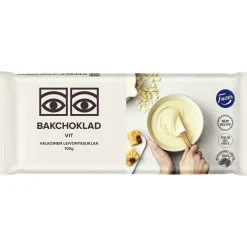 Valkoinen leivontasuklaa Fazer 100 g Ögon