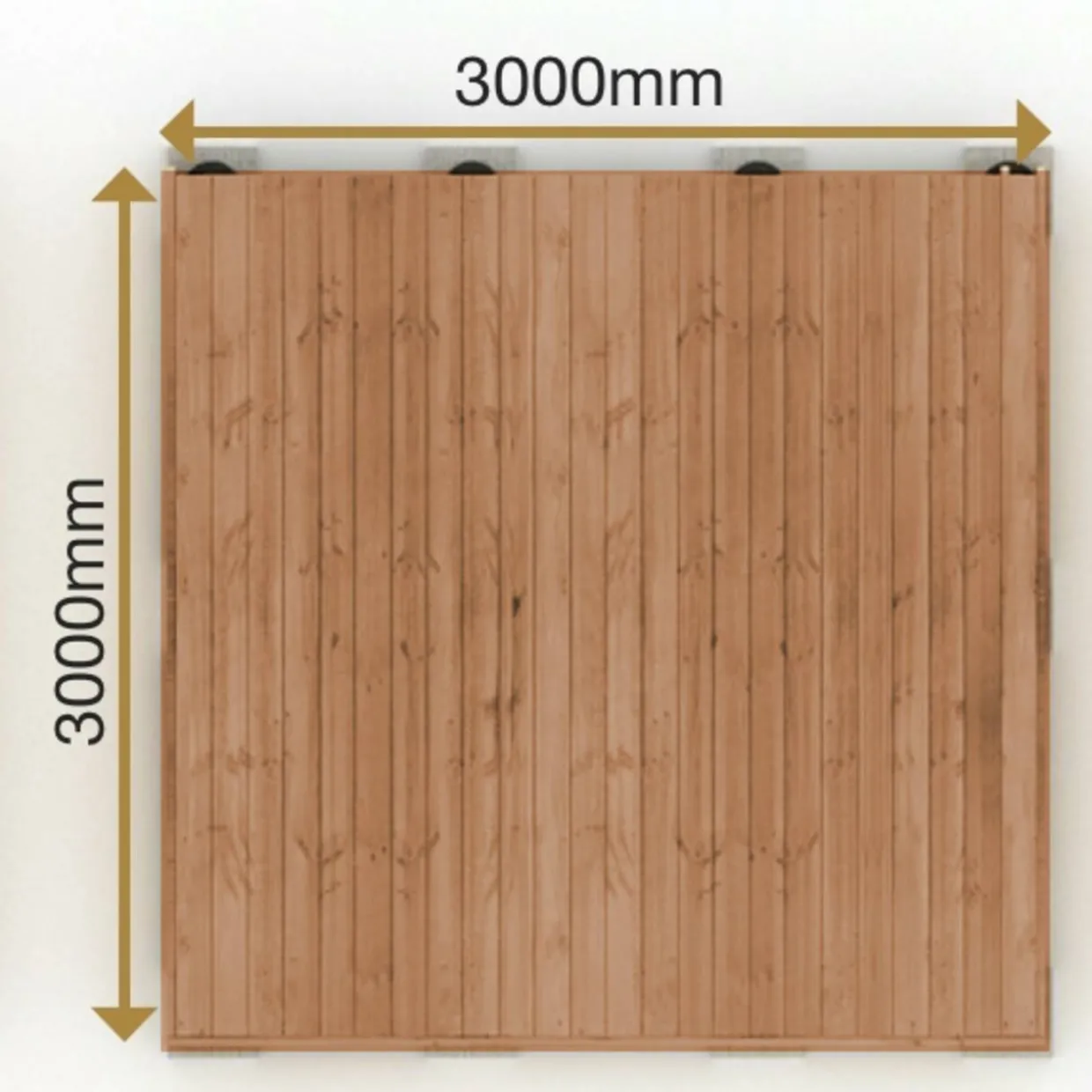 Valmisterassi Patio Terassit Koko Classic 3x3 kestopuu