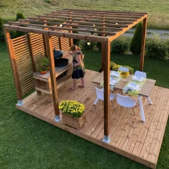 Valmisterassi Patio Terassit Koko Classic 3x4 kestopuu