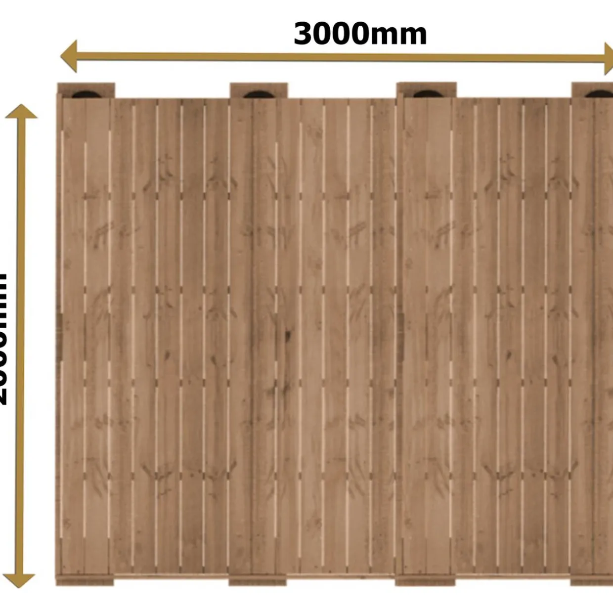 Valmisterassi Patio Terassit Classic 2x3 kestopuu