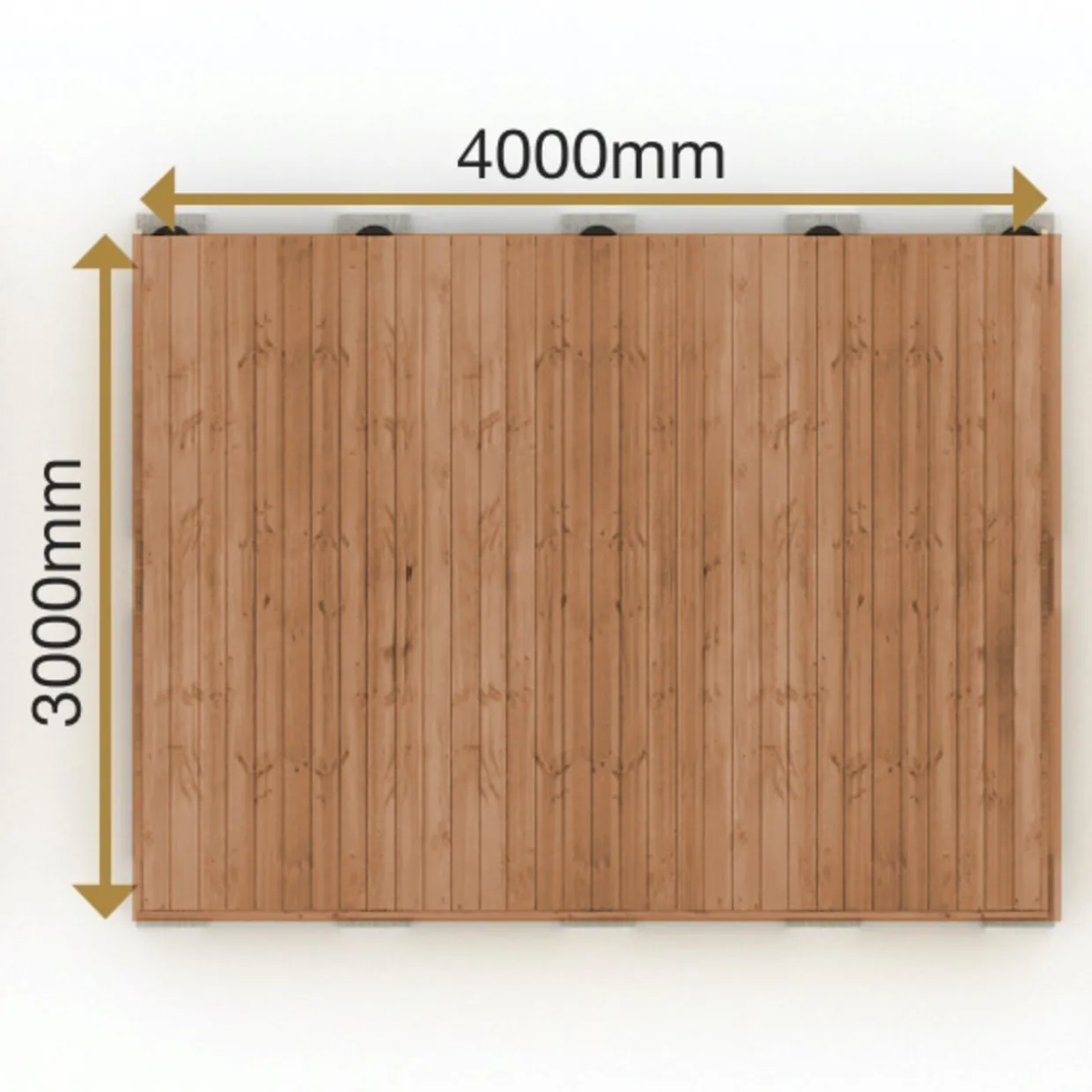 Valmisterassi 3x4 Patio Terassit Classic kestopuu