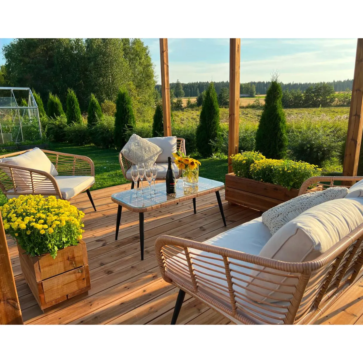 Valmisterassi 2x4 Patio Terassit Classic kestopuu