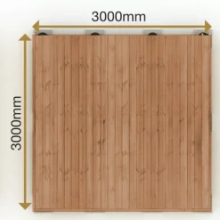 Valmisterassi 3x3 Patio Terassit Classic kestopuu