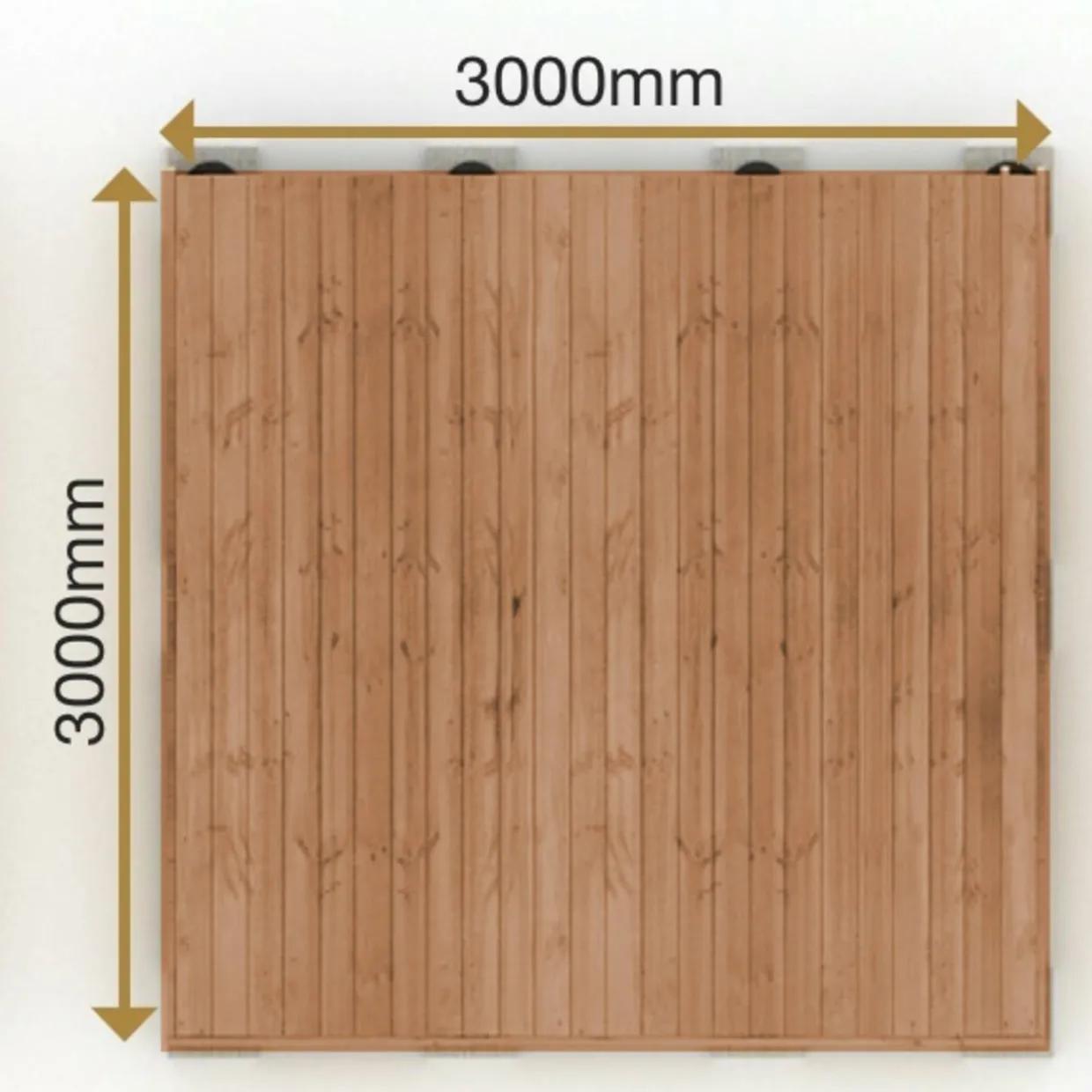 Valmisterassi 3x3 Patio Terassit Classic kestopuu
