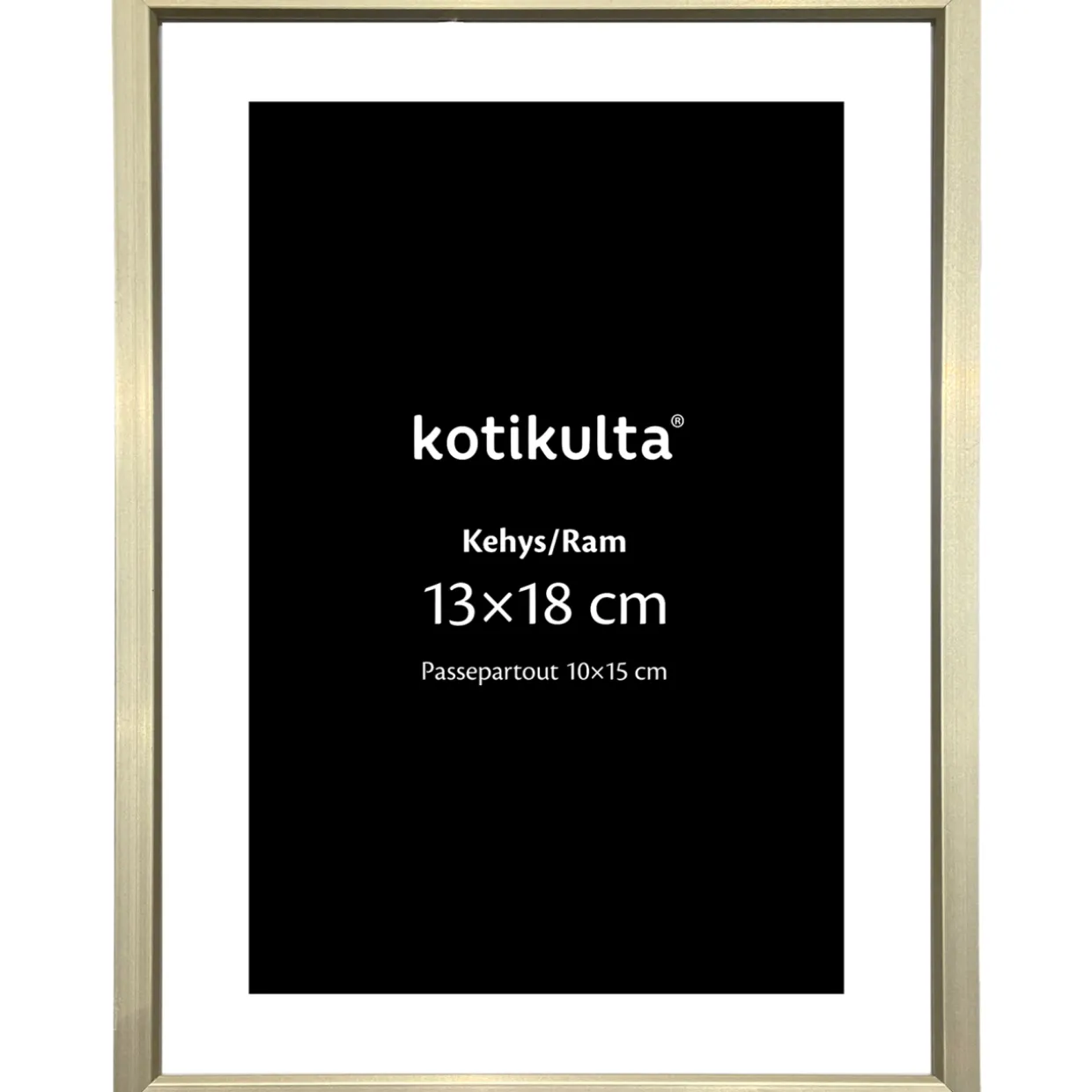 Valokuvakehys Kotikulta 13 x 18 cm alumiinia hopea
