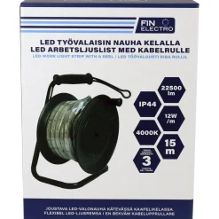 Valonauha Finelectro 230 V kelalla 15 m 22500 lm 4000 K
