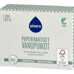 Vanupuikko Pisara 200 kpl Organic
