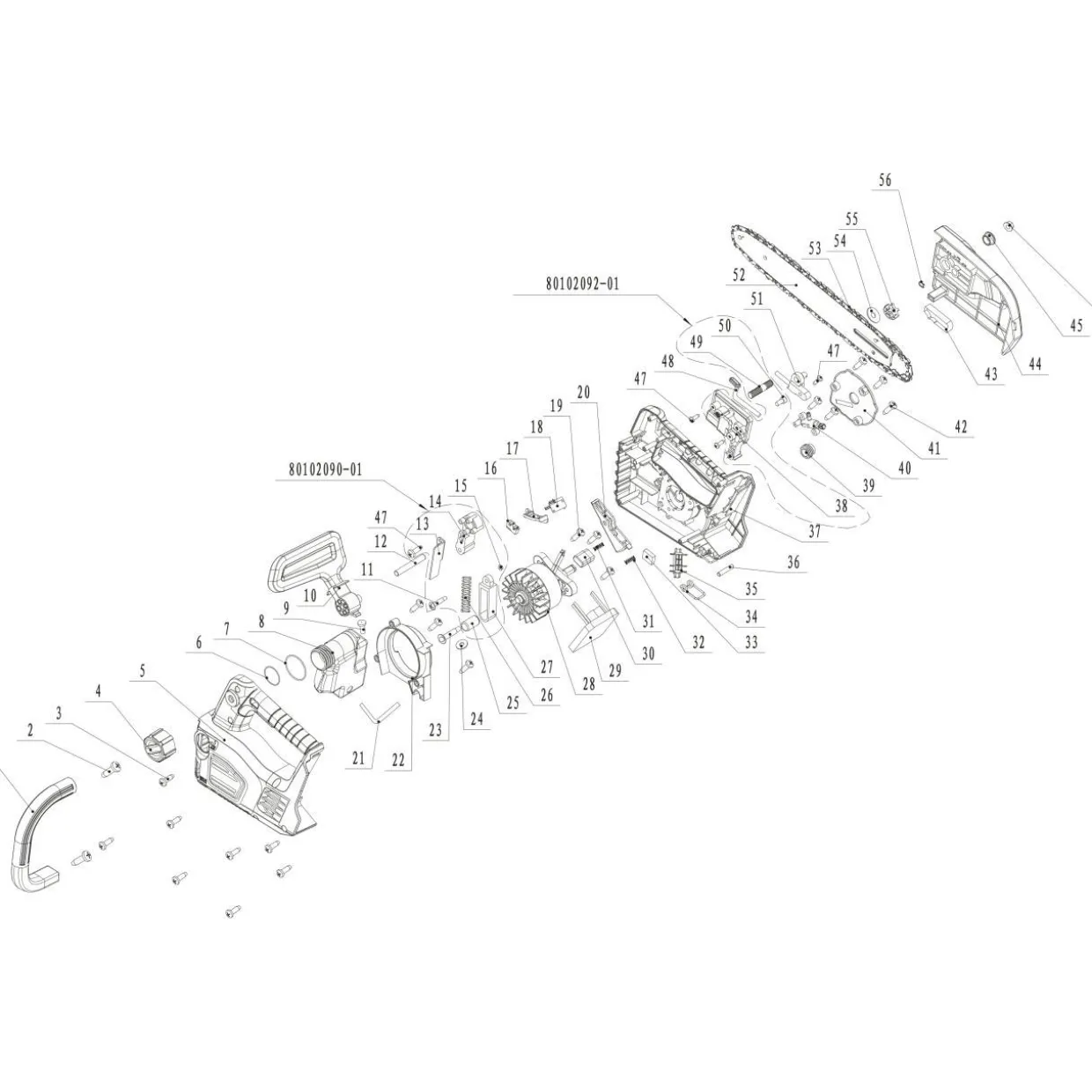 Varaosa 80302414 Right Housing CSC40 1 kpl