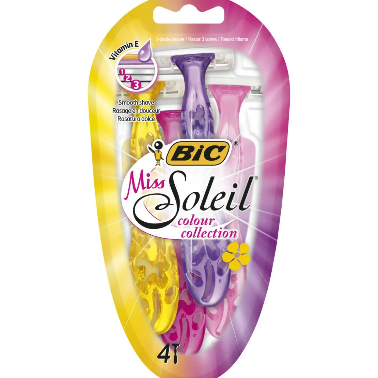 Varsiterä BIC 4 kpl Miss Soleil Colour Collection