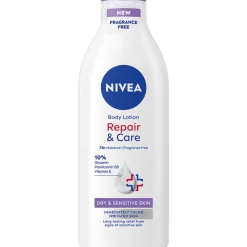 Vartaloemulsio Nivea 400 ml Repair & Care Fragrance Free
