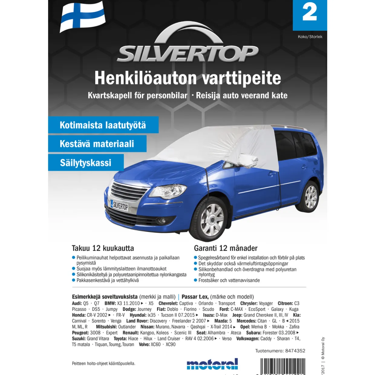 Varttipeite 2 Silvertop