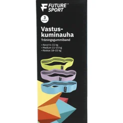 Vastusnauhasetti Future TT Sport, tekstiilipinta, 3 nauhaa