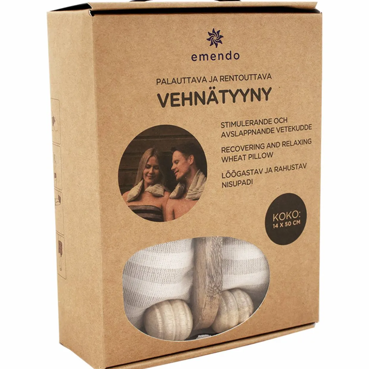 Vehnätyyny Emendo ja hierontarulla