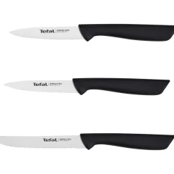 Veitsisarja Tefal 3 osaa Colorfood musta