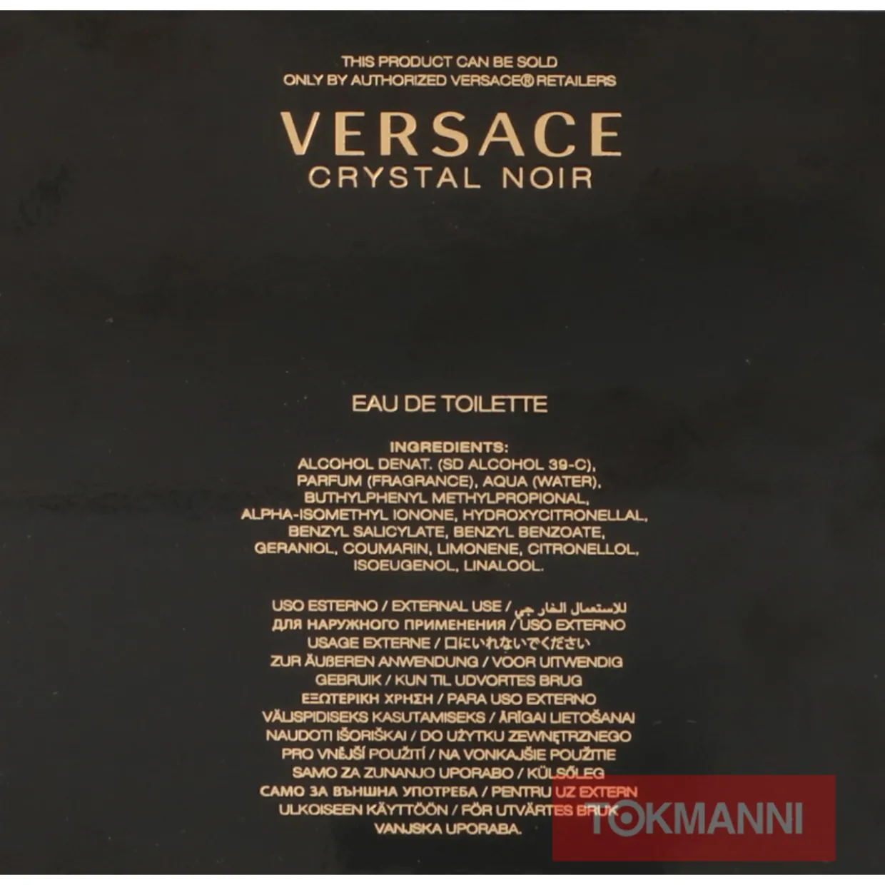 Versace Crystal Noir Edt Spray 50ml
