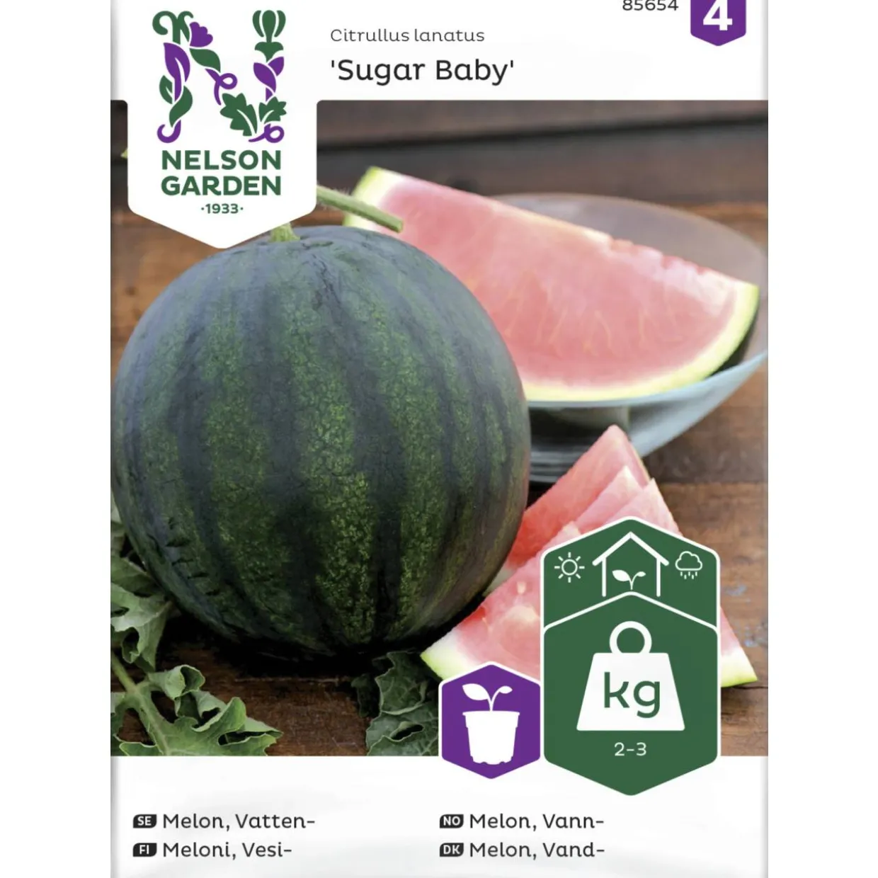 Vesimeloni siemen Nelson Garden Basic Sugar Baby