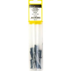 Vetoniitti alumiini/RST eloksoitu musta 4,8 x 21 mm 15 kpl
