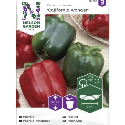 Vihannespaprika siemen Nelson Garden Basic California Wonder