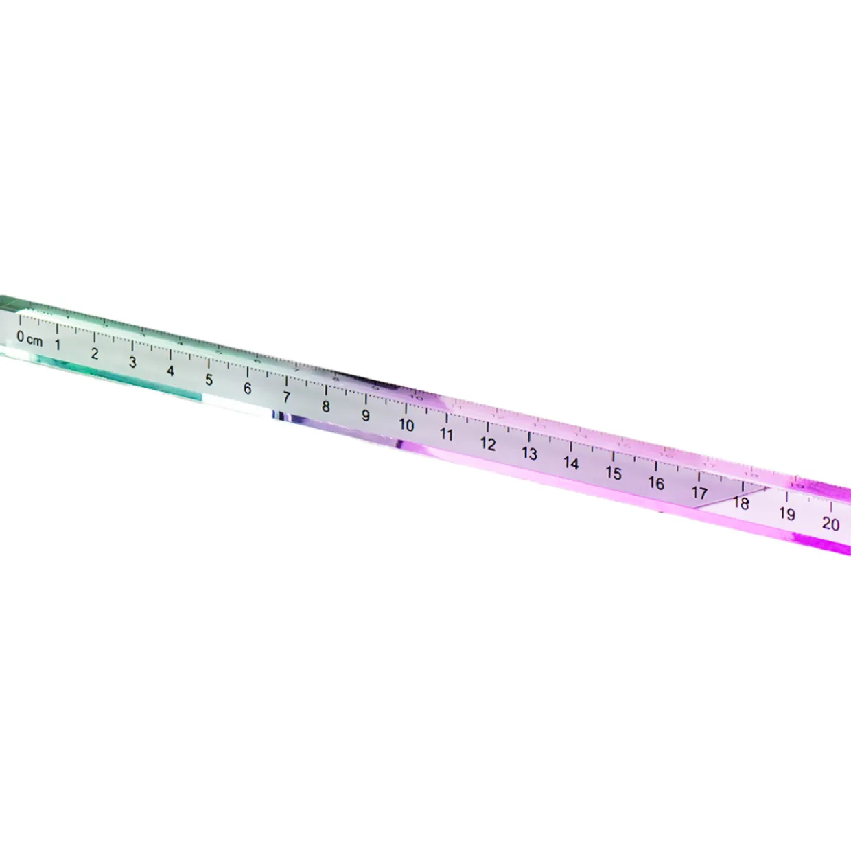 Viivain Iisi 20 cm liukuväri
