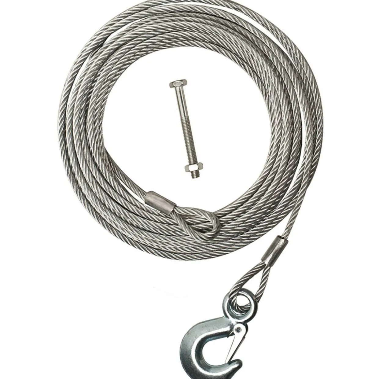Vinssivaijeri 10 m x 6 mm koukku