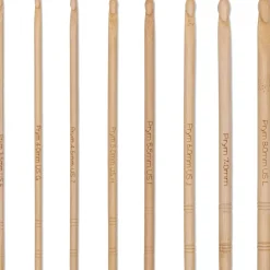 Virkkauskoukkusetti Prym 3,5-8,0 mm bambu kotelossa