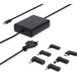 Virtalähde Nedis kannettava tietokone, GaN, 65 W, 5-20 V DC, max. 3.25 A
