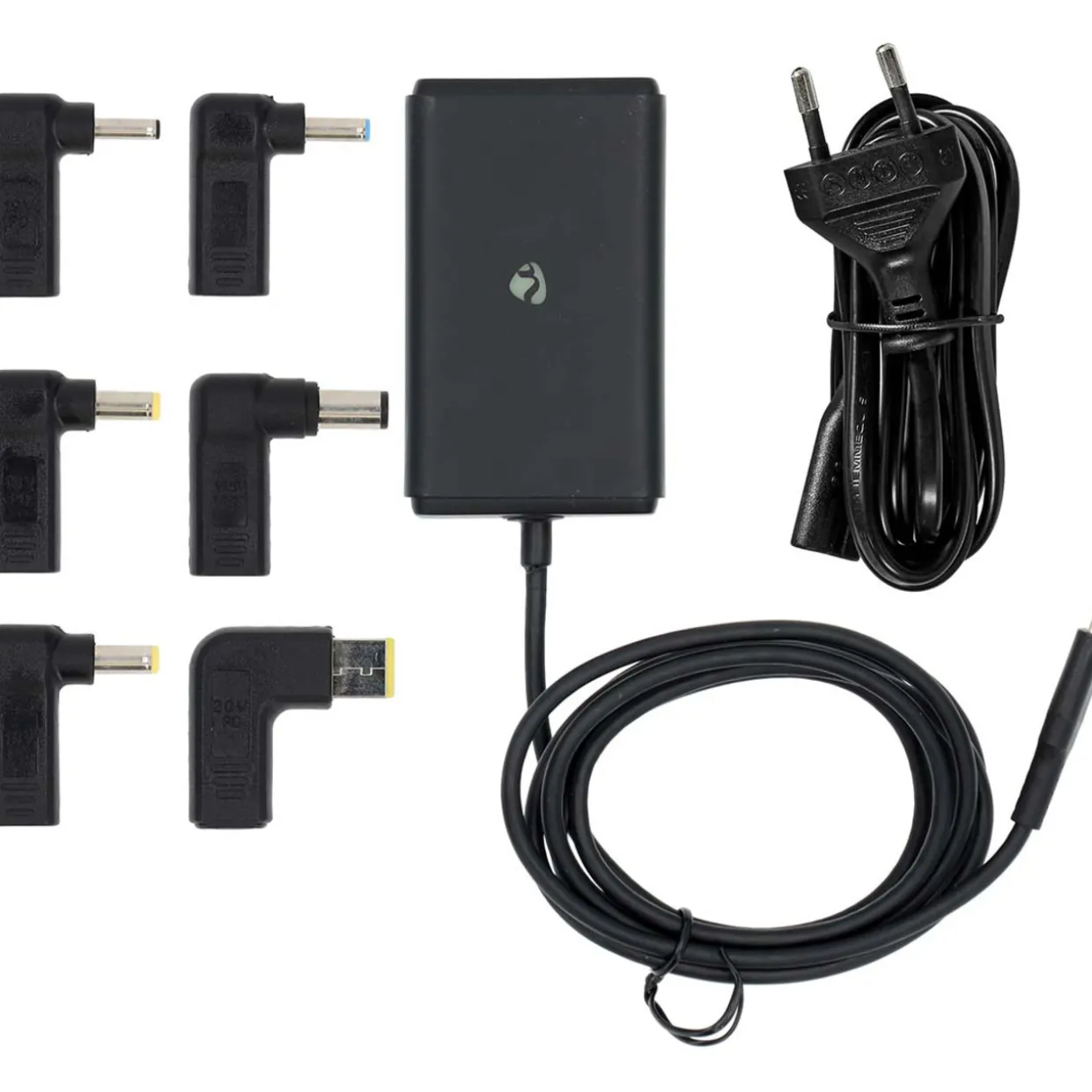Virtalähde Nedis kannettava tietokone, GaN, 65 W, 5-20 V DC, max. 3.25 A