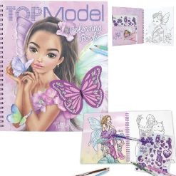 Värityskirja TOPModel Fairy Love paljeteilla