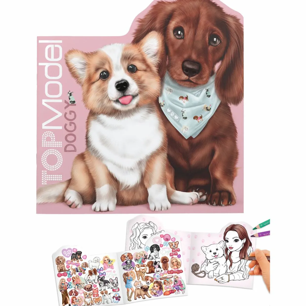 Värityskirja TOPModel Kitty & Doggy, koira