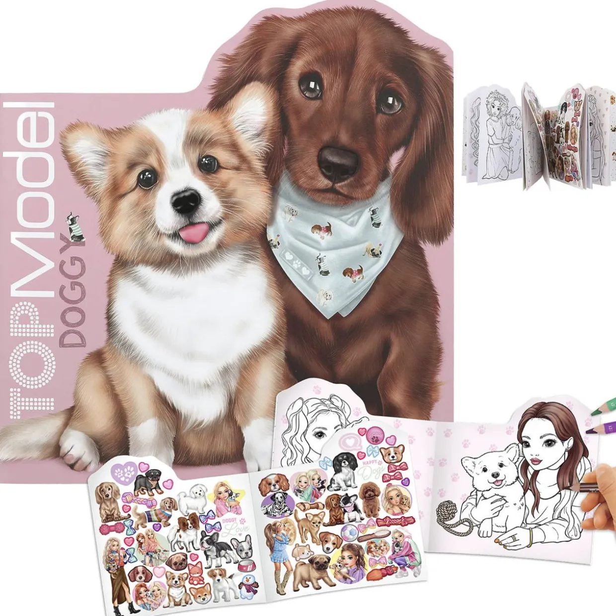 Värityskirja TOPModel Kitty & Doggy, koira