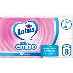 WC-paperi Lotus Embo 8 rl