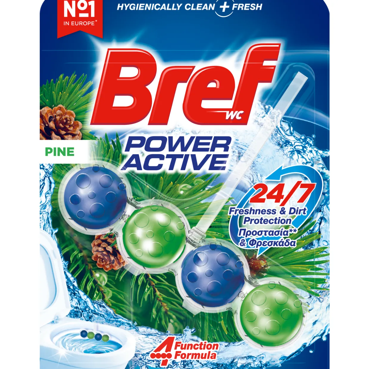 Wc-raikastin Bref 50 g Power Active Pine