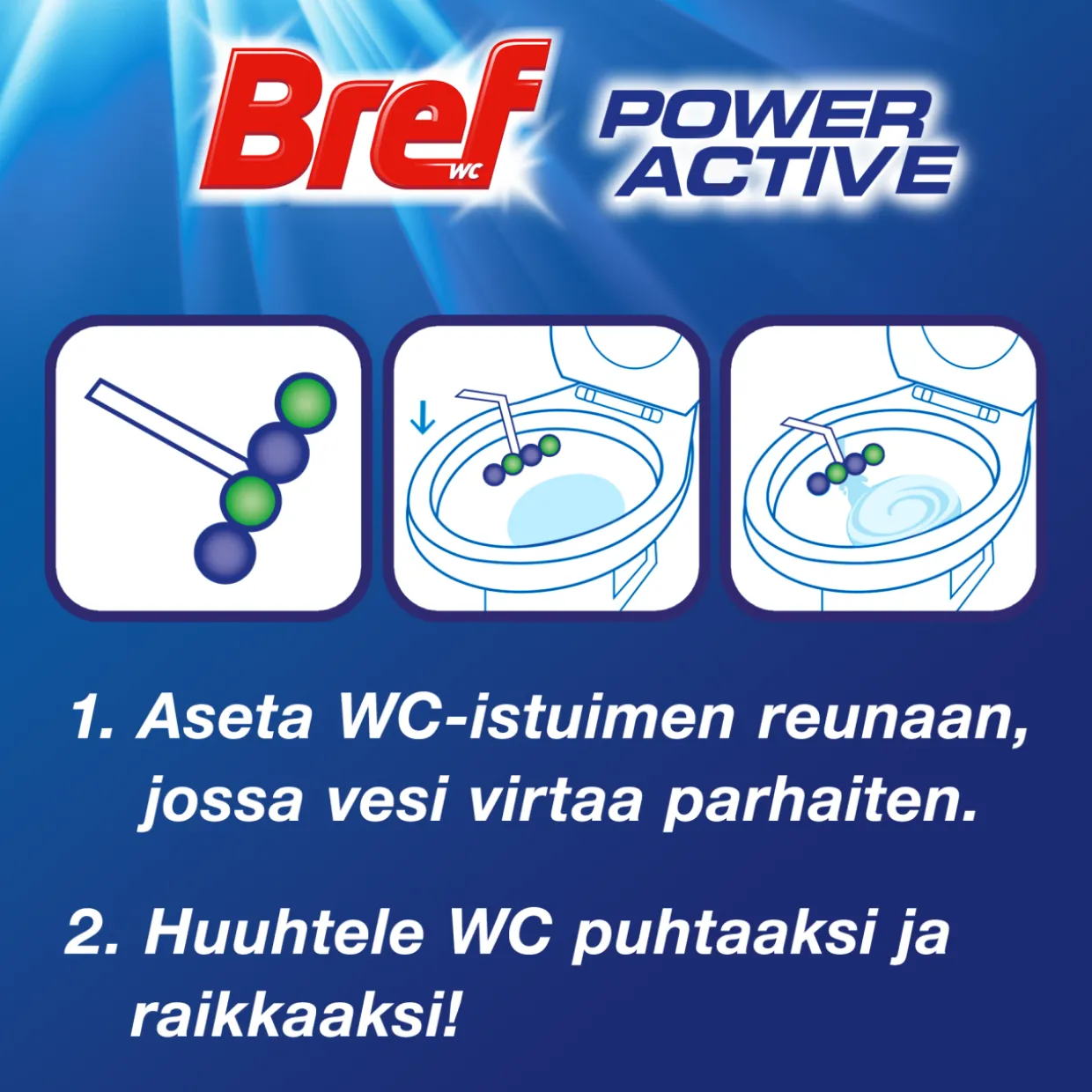 Wc-raikastin Bref 50 g Power Active Pine