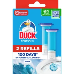 WC-raikastin Duck 2 x 36 ml täyttöpakkaus Fresh Discs Marine
