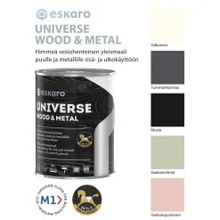 Yleismaali Eskaro Universe Wood & Metal 0,9 l tumman harmaa