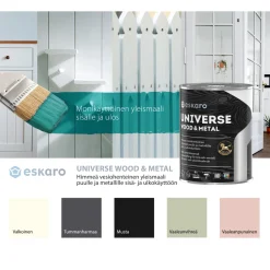 Yleismaali Eskaro Universe Wood & Metal 0,9 l vaalean vihreä