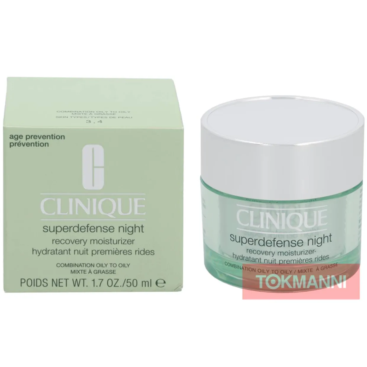 Yövoide, Clinique 50 ml Superdefence For Combination Oily to Oily Skin