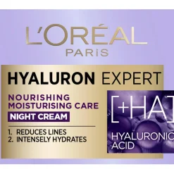 Yövoide L'Oréal Paris 50 ml Hyaluron Expert kuivalle iholle