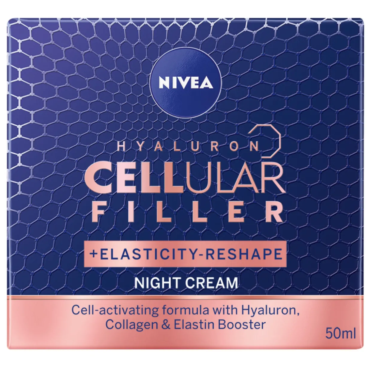 Yövoide Nivea 50 ml Cellular Hyaluron Filler + Elasticity-Reshape