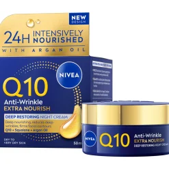 Yövoide Nivea Q10 50 ml Anti-Wrinkle Extra Nourish Deep Restoring