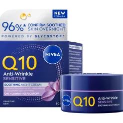 Yövoide Nivea Q10 50 ml Anti-Wrinkle Sensitive Soothing