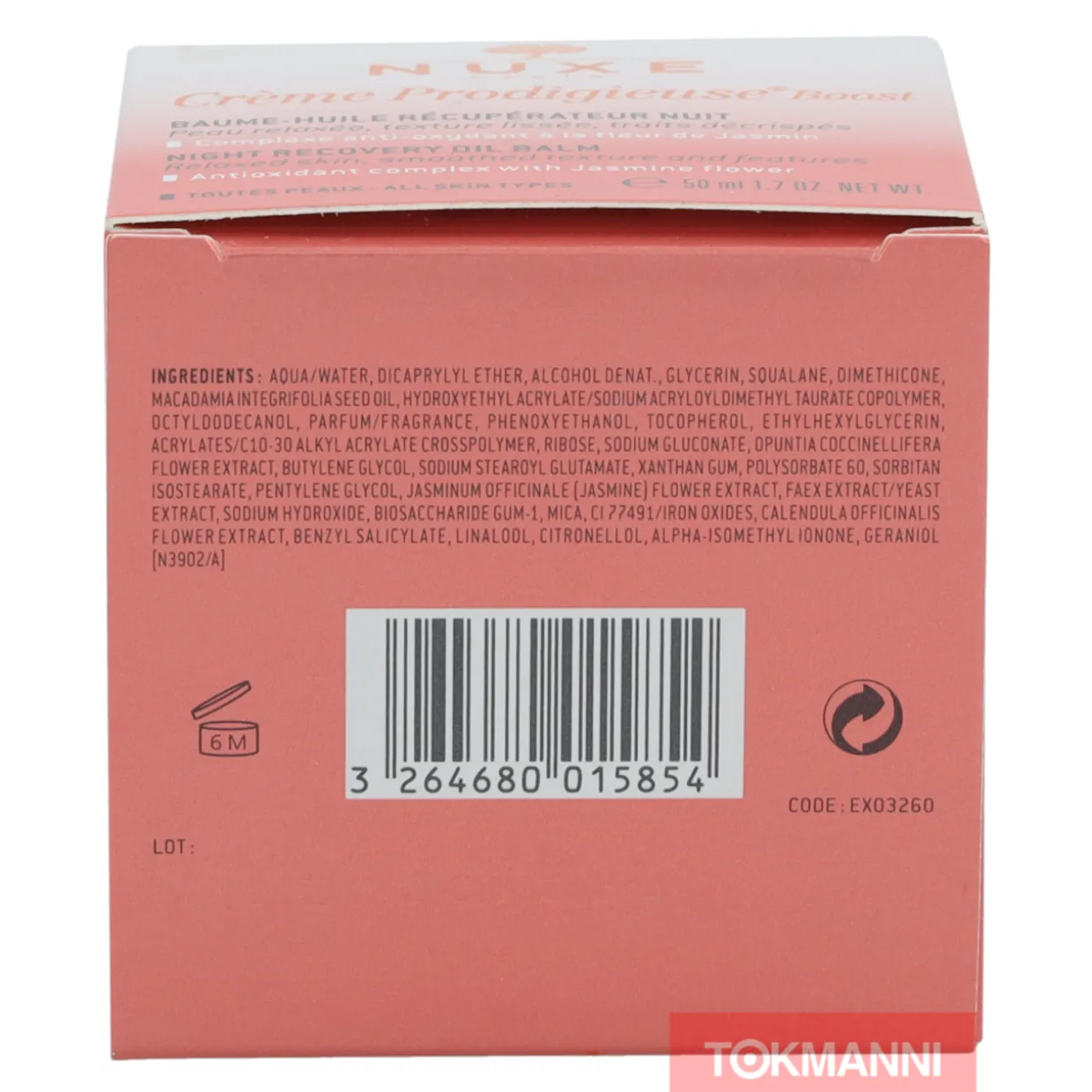 Yövoide, Nuxe 50 ml Creme Prodigieuse Boost