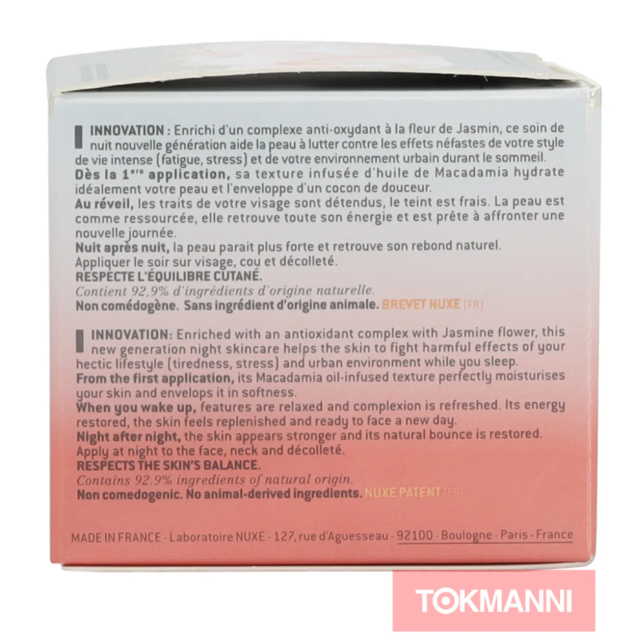 Yövoide, Nuxe 50 ml Creme Prodigieuse Boost