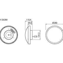 Zeo Duo 280 plafondi valkoinen